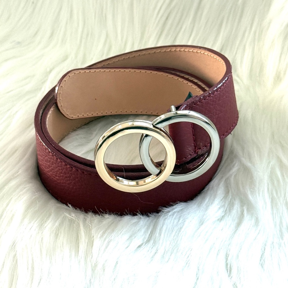🇨🇦 Brave Leather Collection - Red Leather Belt - Picture 3 of 11